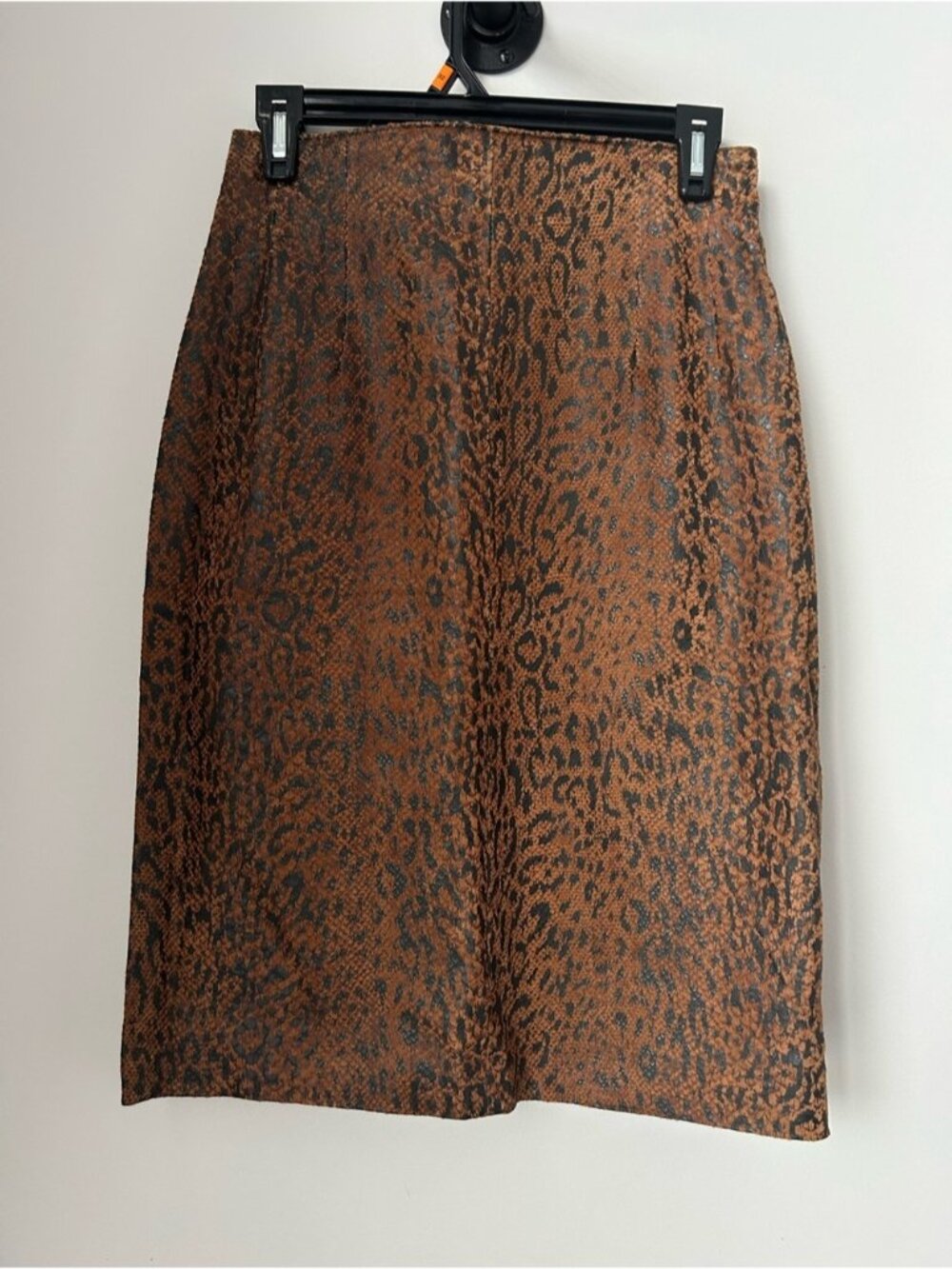 Vintage Danier Leopard Print Pencil Skirt